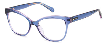 Premium Women Fossil Model Eyeglasses: Fos 7152 - Blue- SpecSMART Eye Clinic (Diagonal View)